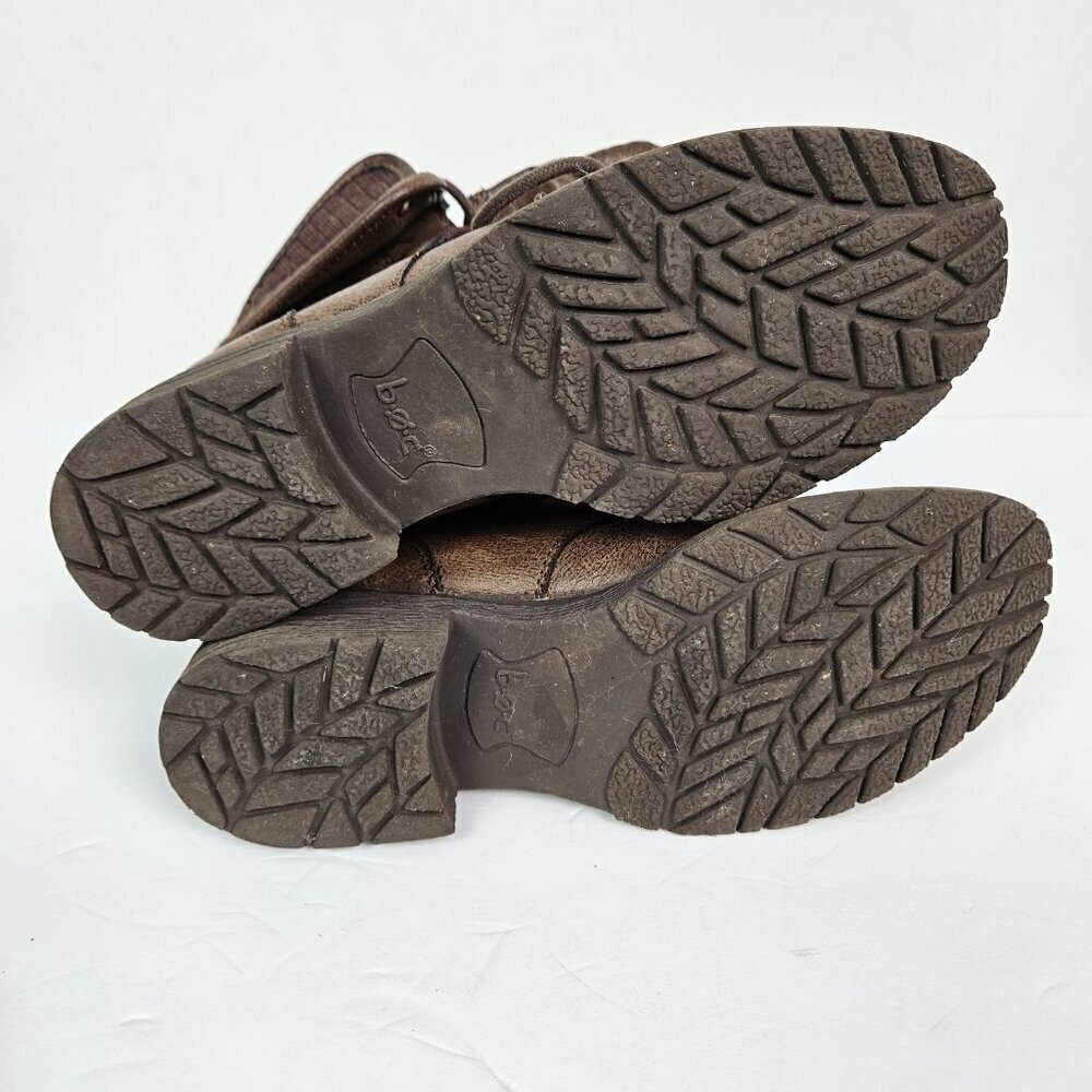 Born | BOC Saturn II Latte Faux Leather Fold Over Combat/Moto Lug Boot 7 - Picture 9 of 9